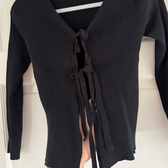 Tie Front Cardigan - Picture 9 of 16